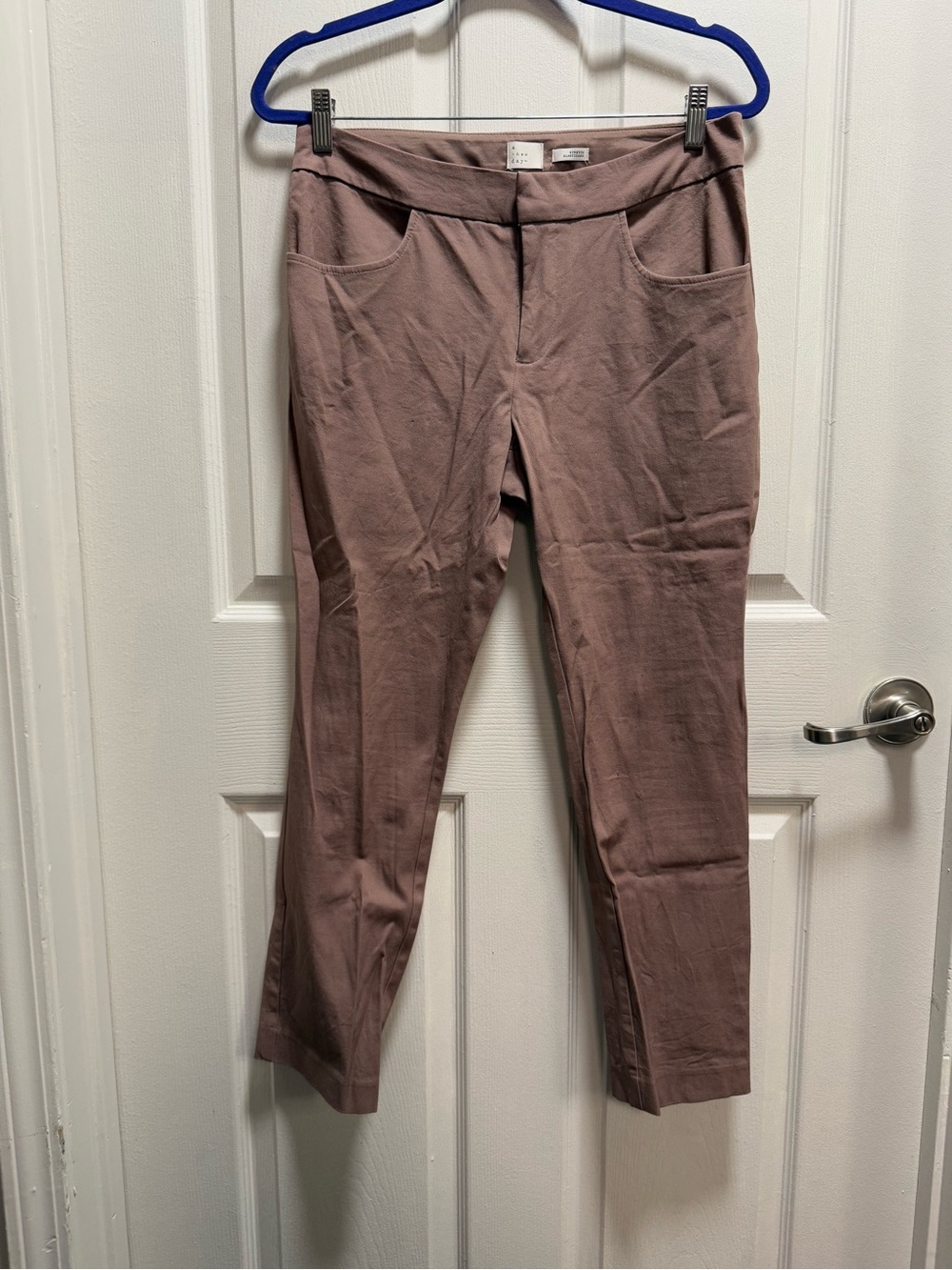 a new day women’s Pull-On Chinos — Dusty Mauve size 8